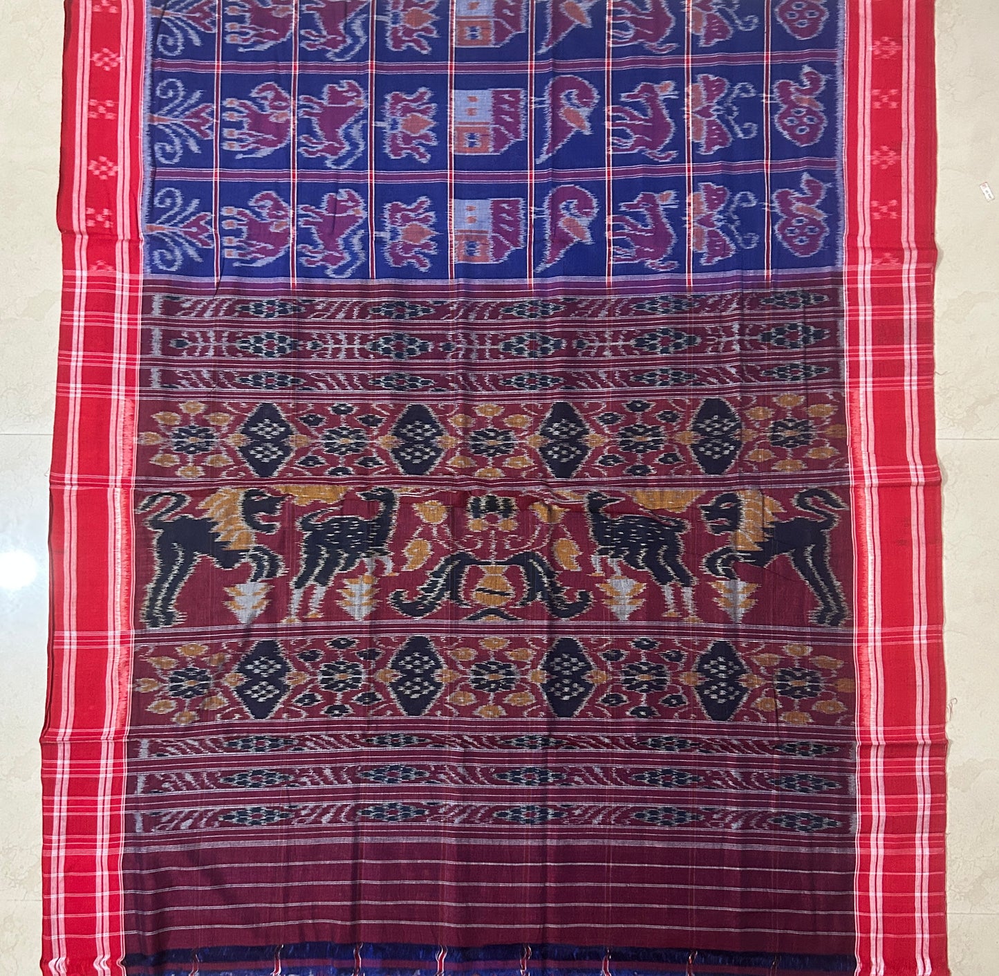 Odisha Handloom Nuapatna Ikkat nabakothi cotton sarees