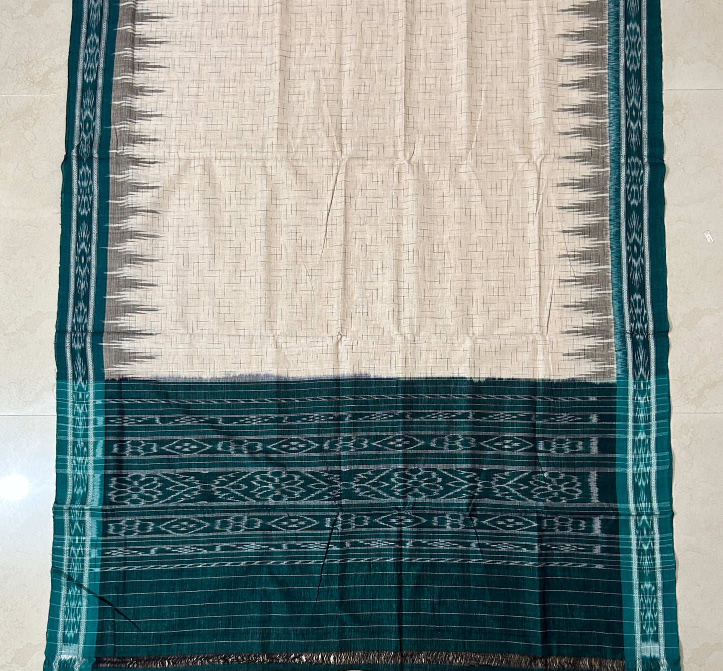 Odisha handloom maniabandha bandha design jharana cotton saree for sister in law