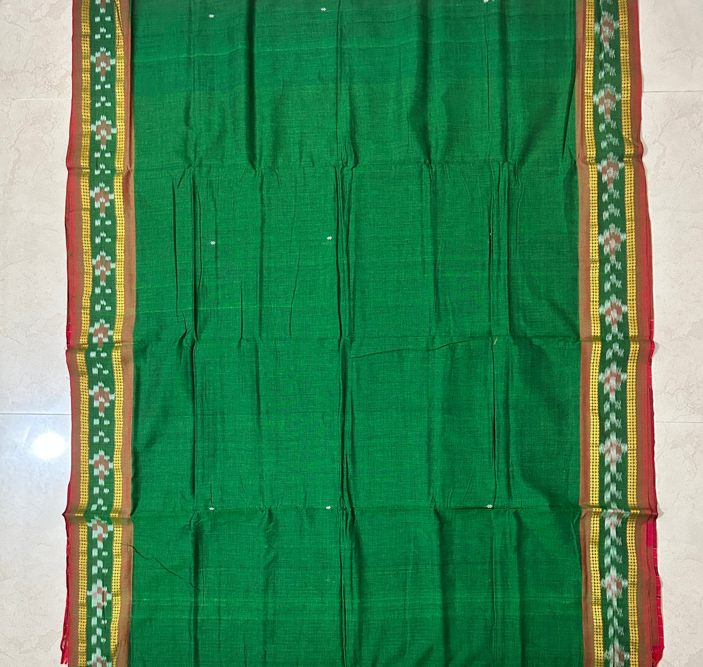 Odisha Handloom plain Double color Ikat nuapatna cotton saree for teachers
