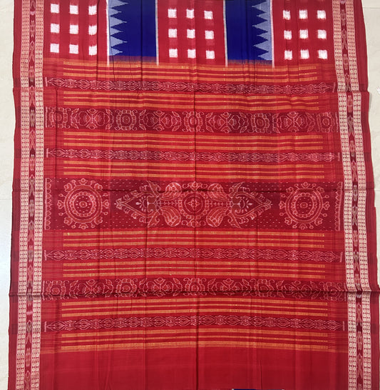 Odisha Handloom Pure Cotton Big Pasapalli Sambalpuri Saree