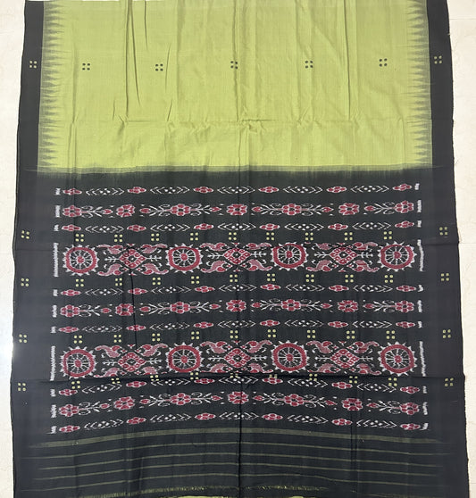 Odisha Handloom Single Color nuapatna ikat cotton saree for family