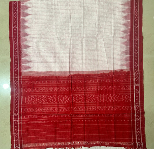 Odisha Handloom Nuapatna Pure cotton bandha jharana saree
