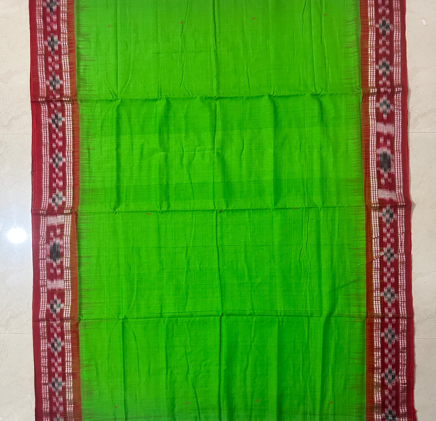 Buy Nuapatna Saree: Odisha handloom Authentic Mercerized Cotton plain Sari for Grand Mother