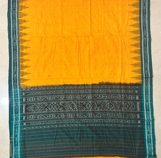 Odisha Handloom Ikkat cotton nuapatna design Jharana Saree for Daily Use