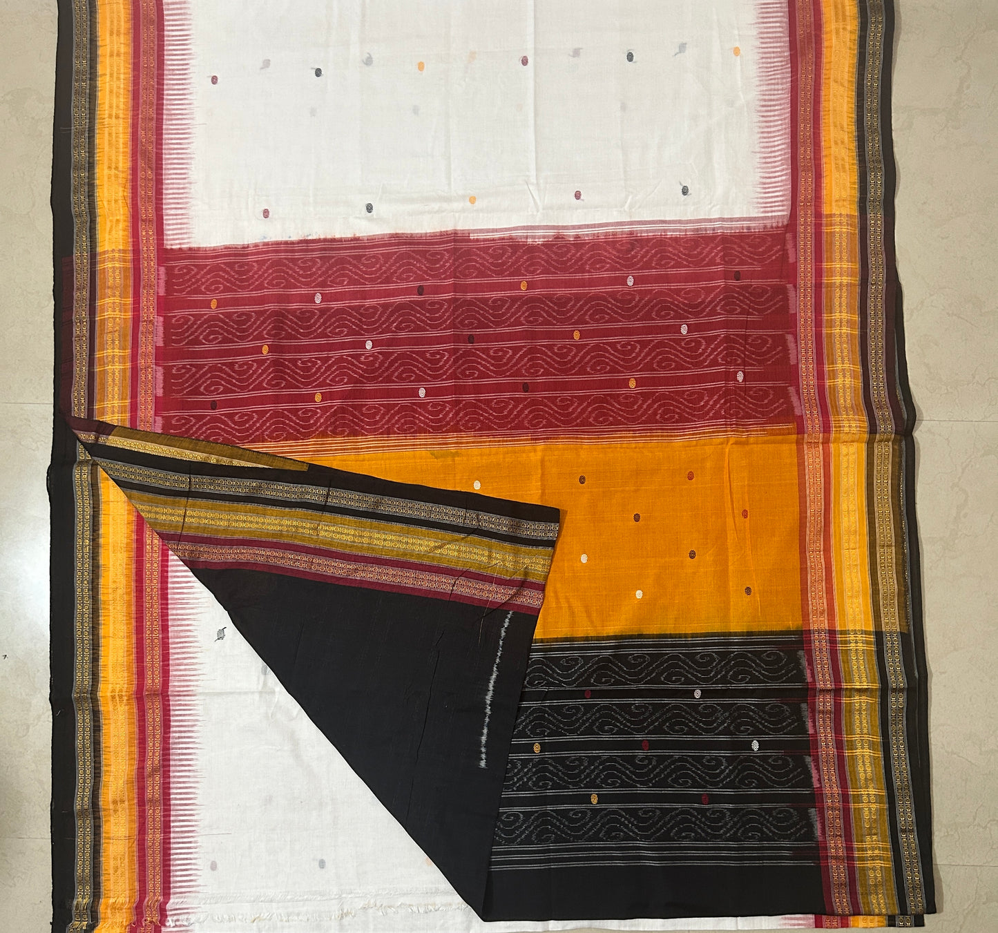 Odisha Handloom Pure cotton Nuapatna Kathifera design Ikat Cotton Saree