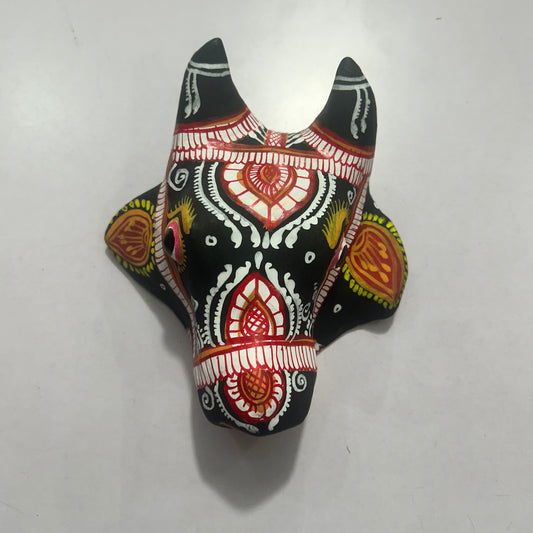 Odisha handmade handicraft bull face mask for Home Decor - Hand Painting