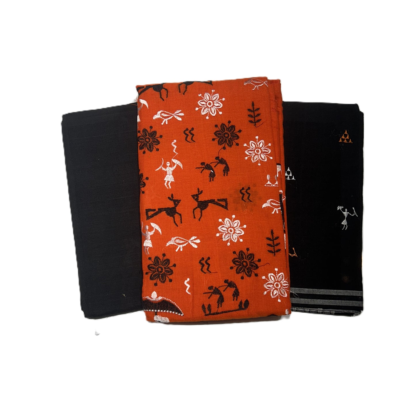 Odisha handloom pure cotton nuapatna patch work unstitched dress set