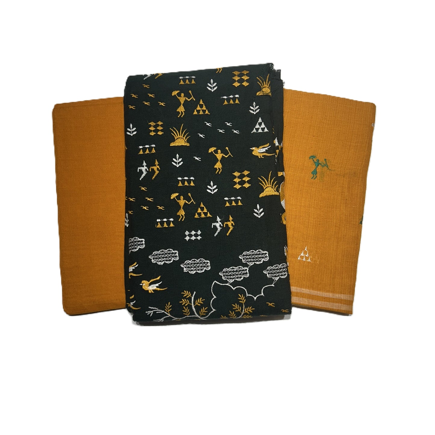 Odisha Dress Set | Maniabandha Handloom Work | Unstitched Cotton Dresses from Heritage Village