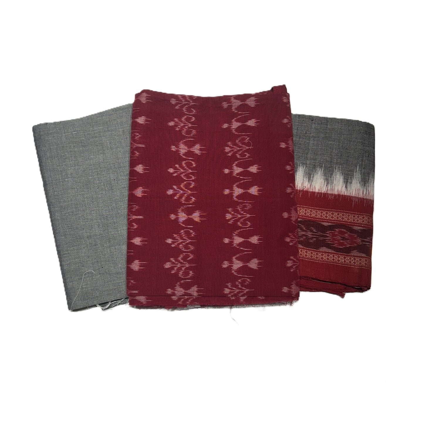 Odisha Handloom Pure Cotton Nuapatna Buti Unstitched dress set for girls