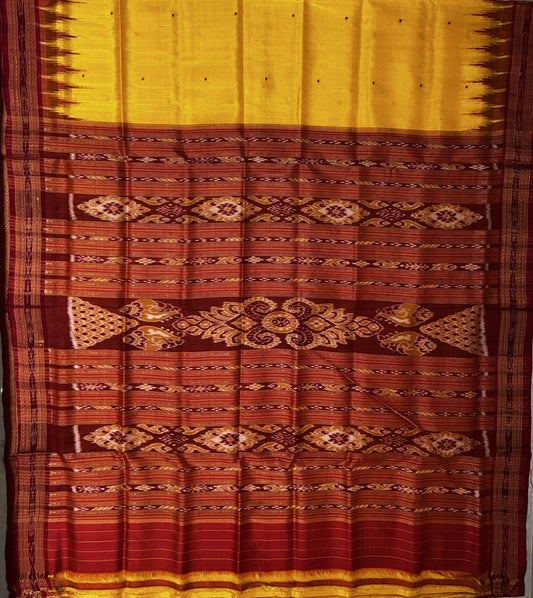 Odisha Nuapatna Pure mulberry Handloom Silk Saree for Women for Party wear