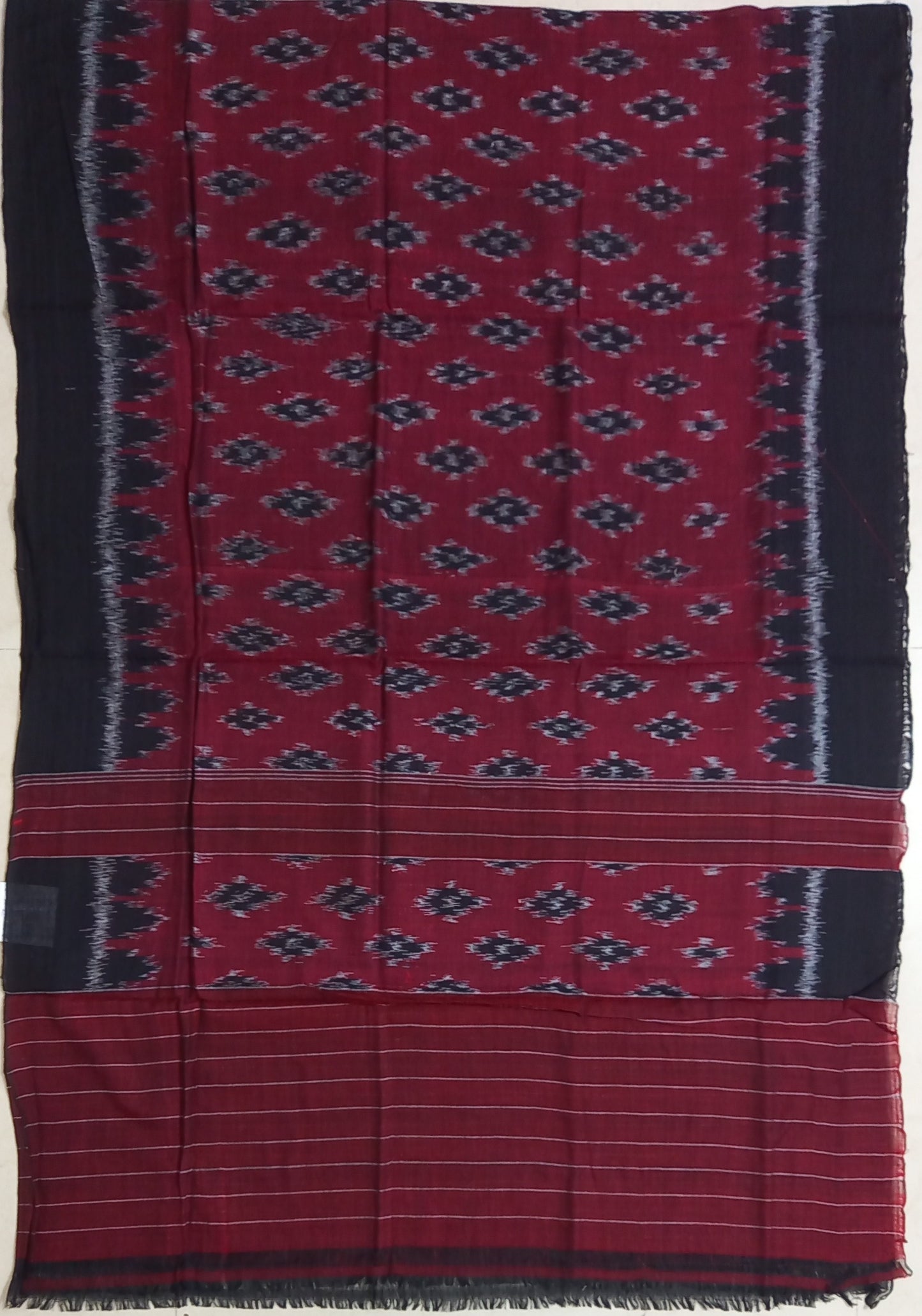 Odisha Handloom Sambalpuri bargarh weave ikat pure cotton dupatta for casulal wear