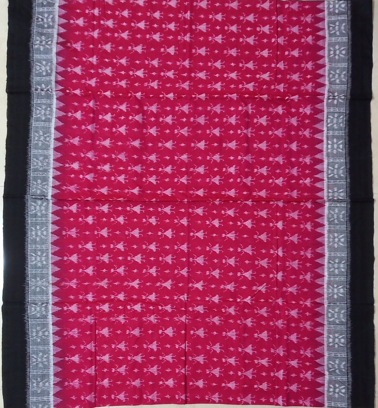 Odisha handloom Bandha work sambalpuri beautiful design cotton saree for wedding party