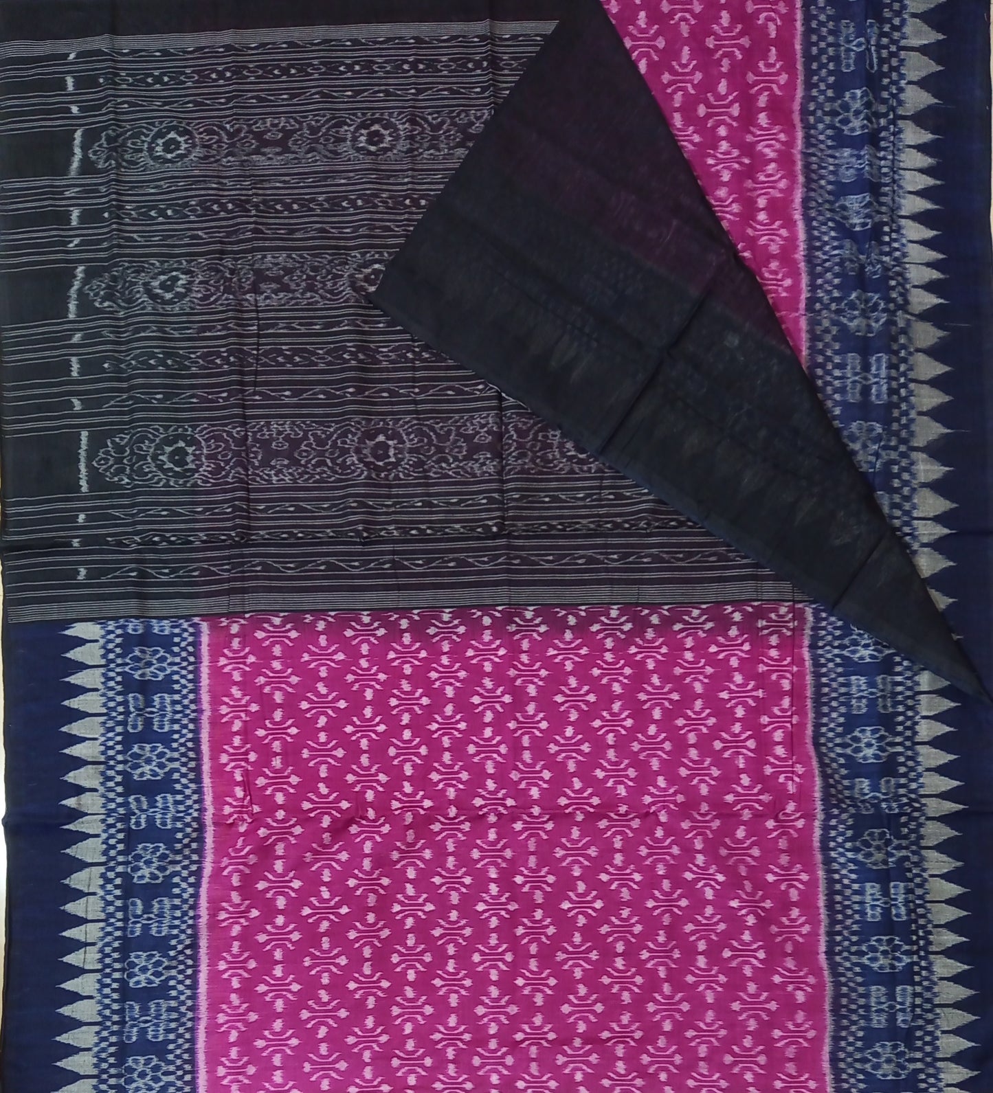 Odisha Handloom Sambalpuri Bomkai embroidery Design cotton sarees
