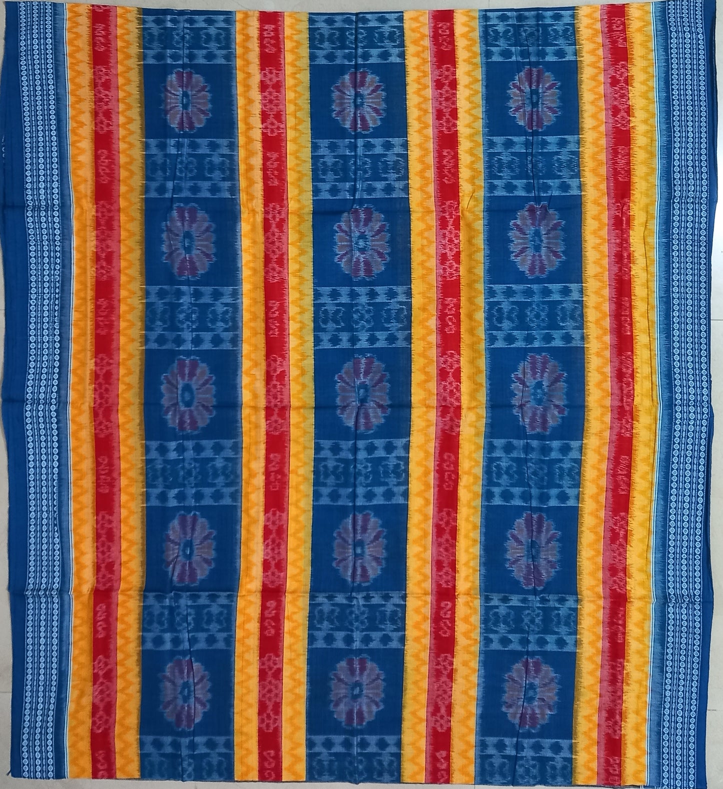 Odisha handloom bomkai cotton saree with best thread for Gift Mother