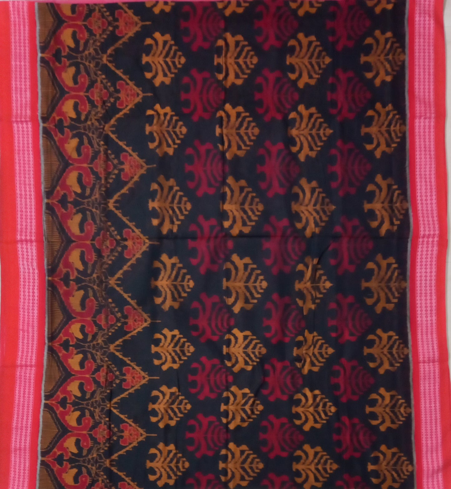 Odisha Handloom Pure sambalpuri bomkai Cotton Bridal Cotton Saree for Gifting