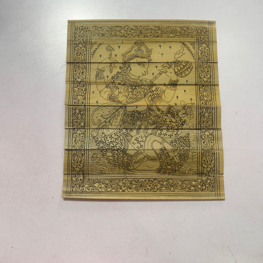 Odisha engraved Handicraft Palm Leaf Engraving Work of Raghurajour Odisha