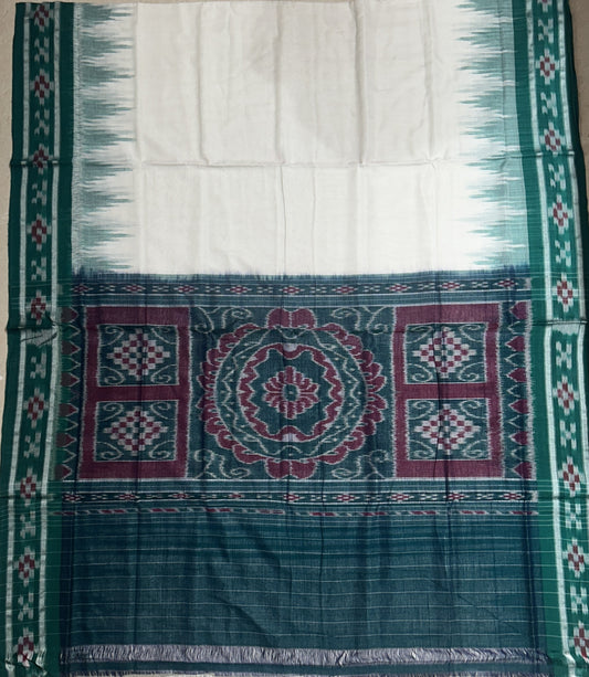 Odisha Handloom Sambalpuri design ikat pasaplli cotton saree
