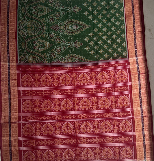Buy Odisha Handloom Ikat sambalpuri design pure cotton Saree for gifting mother