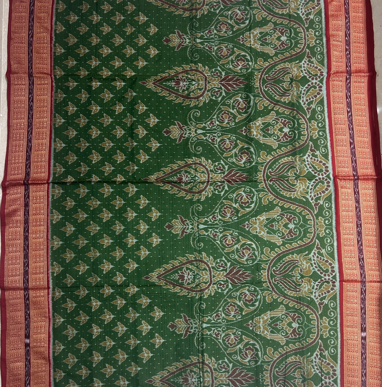 Buy Odisha Handloom Ikat sambalpuri design pure cotton Saree for gifting mother