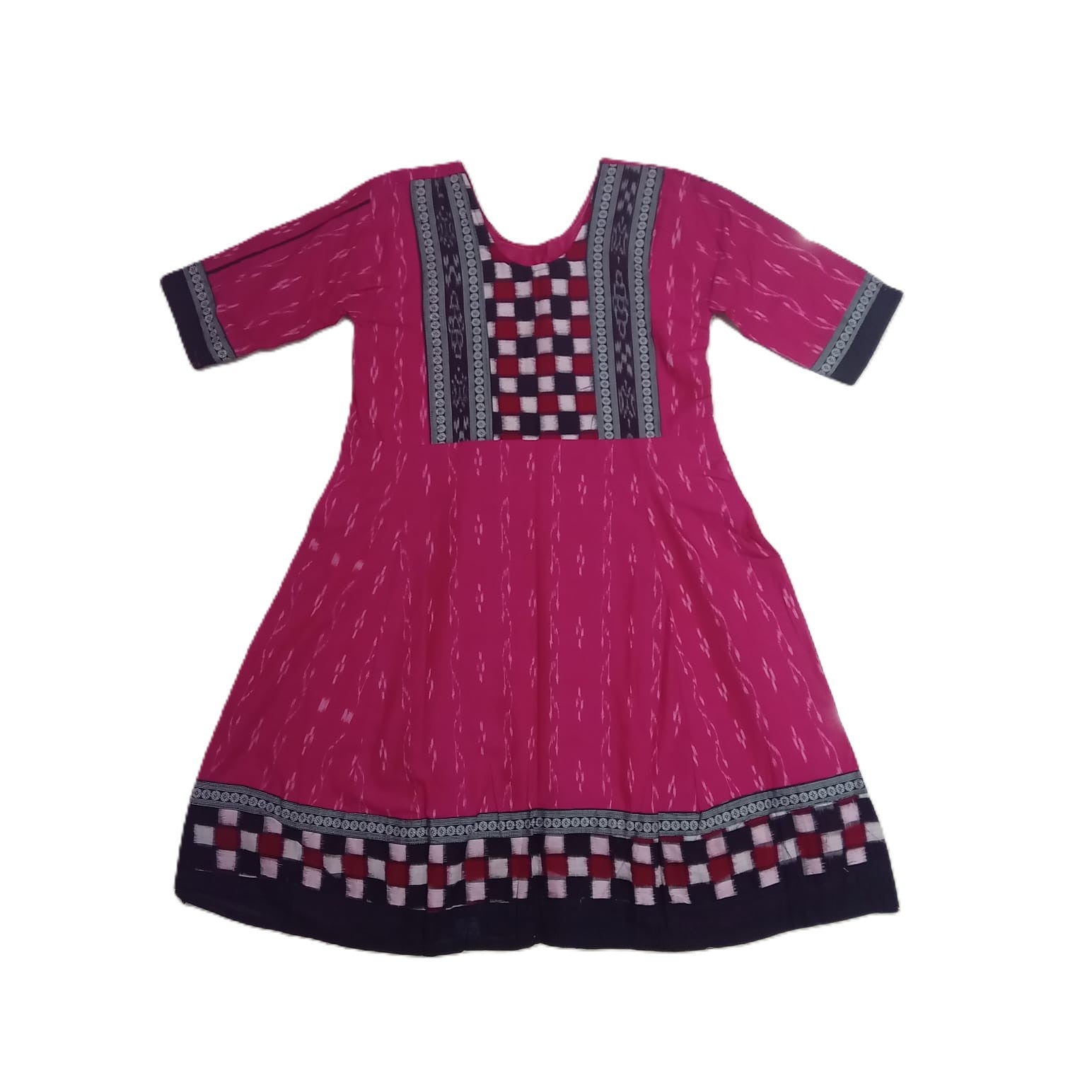 Buy Ikat Design sambalpuri handloom Pure Cotton New Design Anarkali lo –  Rashmi Sarees