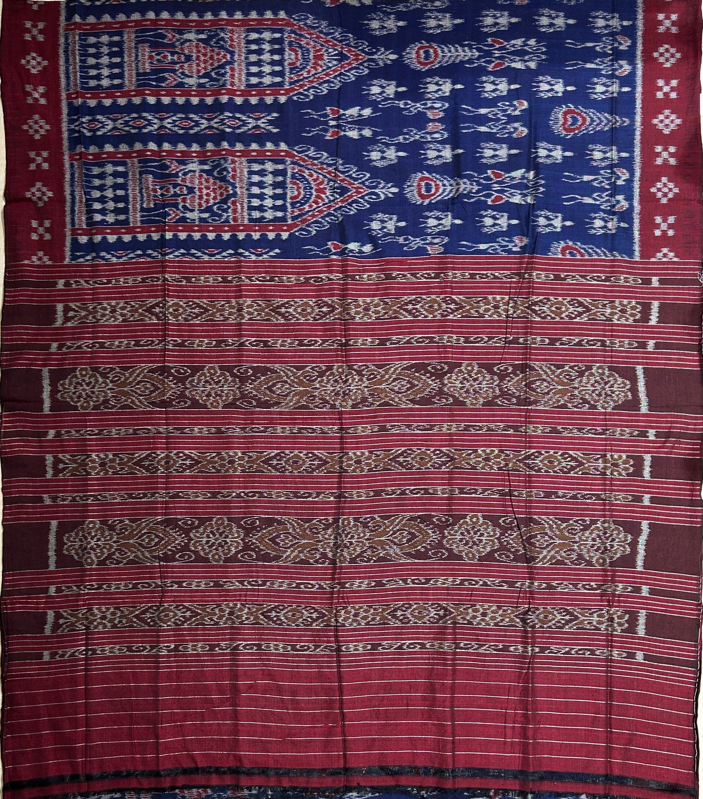 Odisha handloom Nuapatna Special body bandha design cotton saree