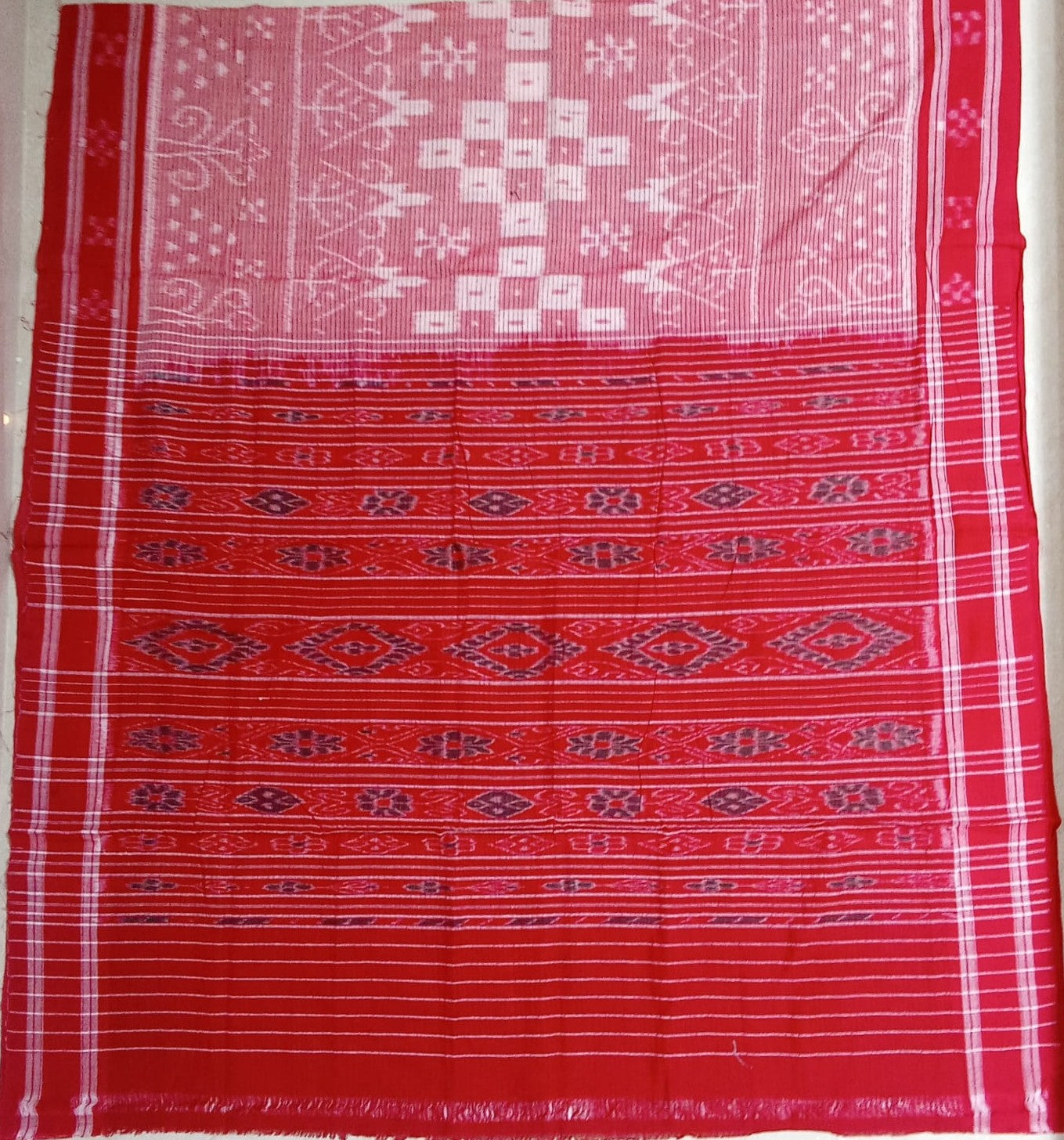 Odisha handloom Nuapatna Kotki Pure Bandha Cotton Saree for Pujo
