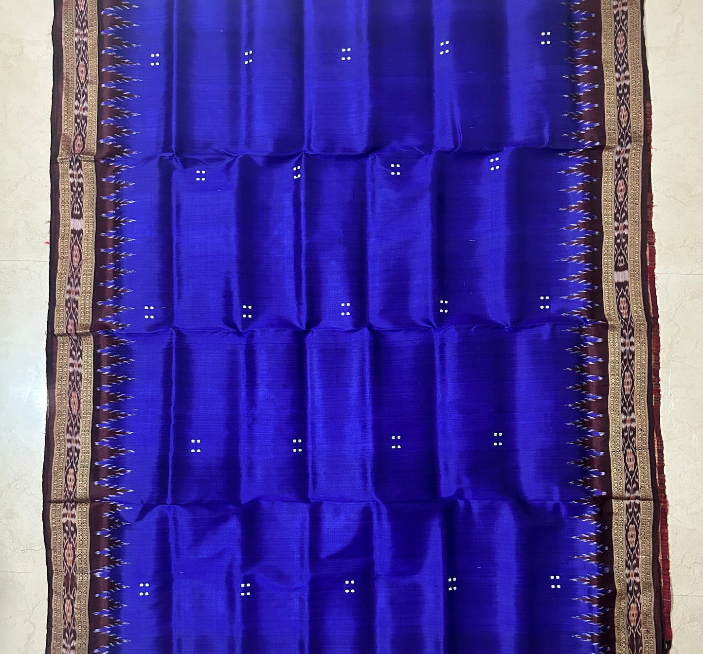 Odisha Handloom Beautiful traditional auspicious motifs nuapatna Silk Saree