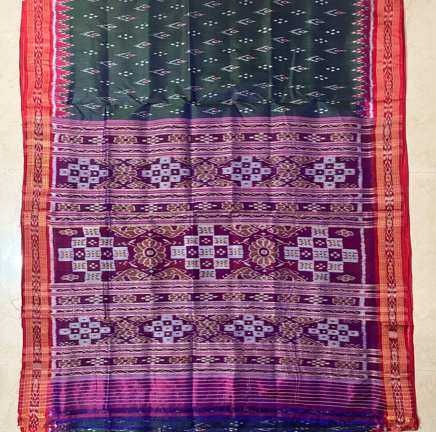 Odisha Handloom Ikat silk New Motif nuapatna saree for party wear
