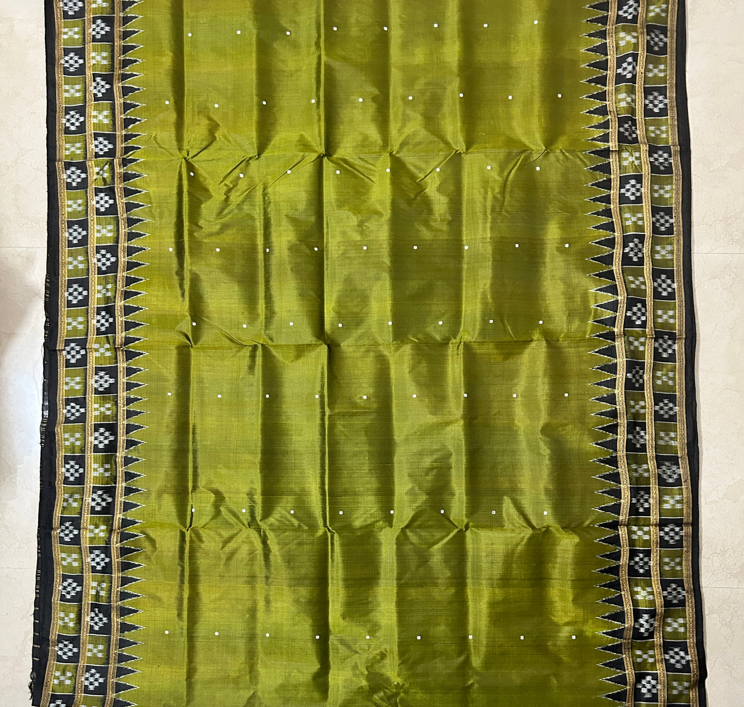 Odisha Handloom Nuapatna Silk Khandua Pata Saree for Odissi Dancers