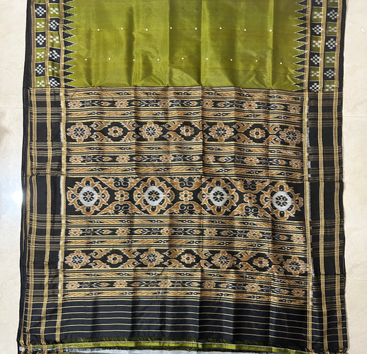 Odisha Handloom Nuapatna Silk Khandua Pata Saree for Odissi Dancers