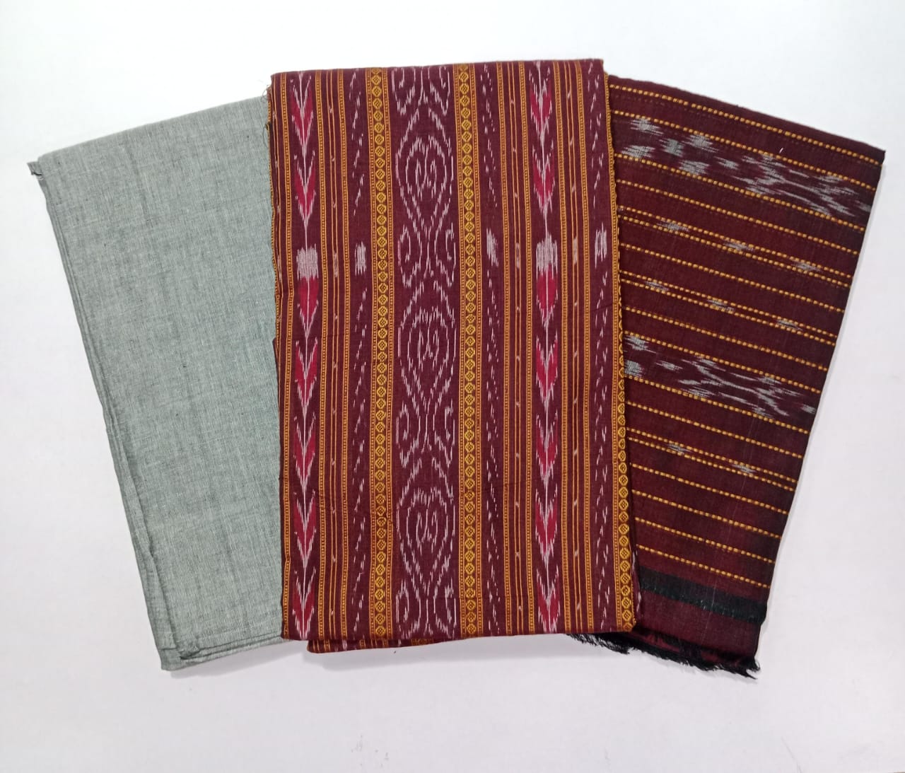 Shop Best Quality Maniabandha handloom Dress Set | Unstitched Odisha Cotton patchwork Collection