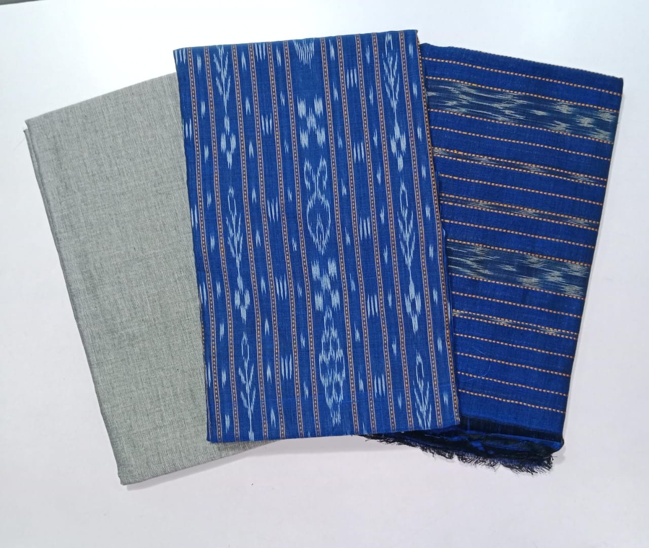 Odisha Number One Ikat Sambalpuri Cotton Bandha Design handloom Unstitched dress set