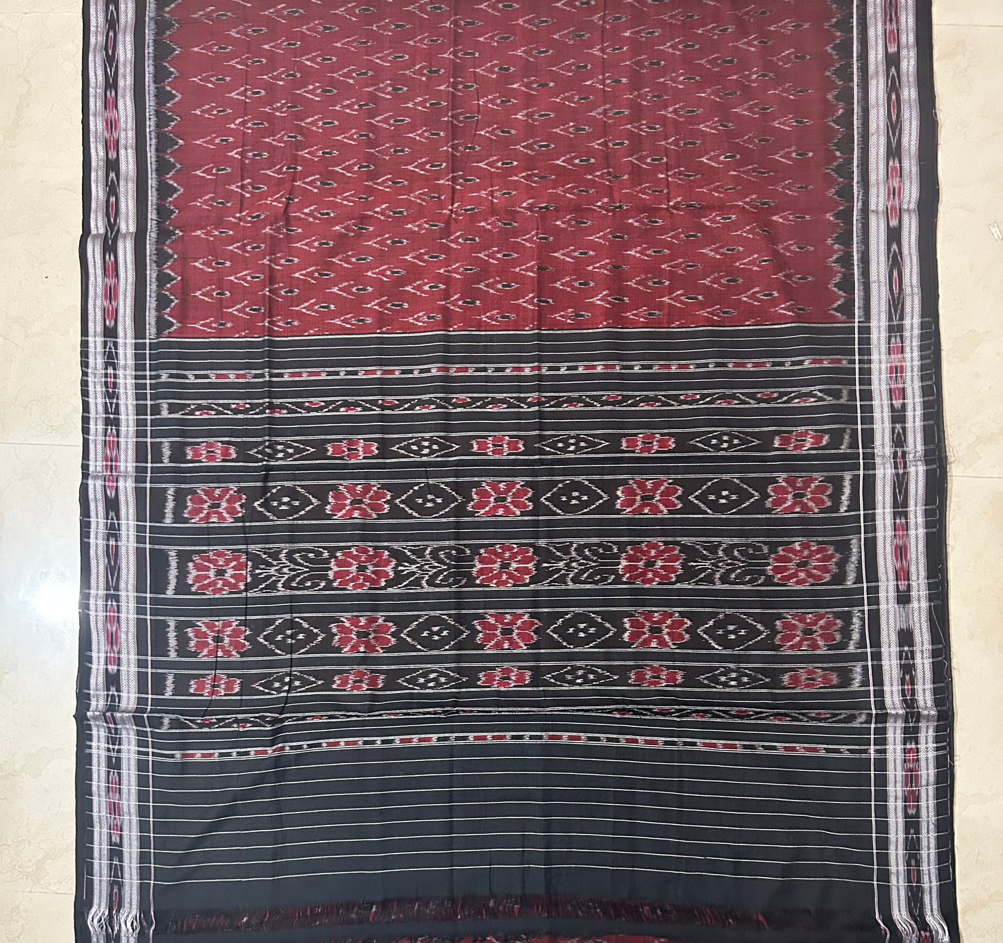 Buy Odisha handloom maniabandha pure ikat cotton sadhi | Shop Saree Online