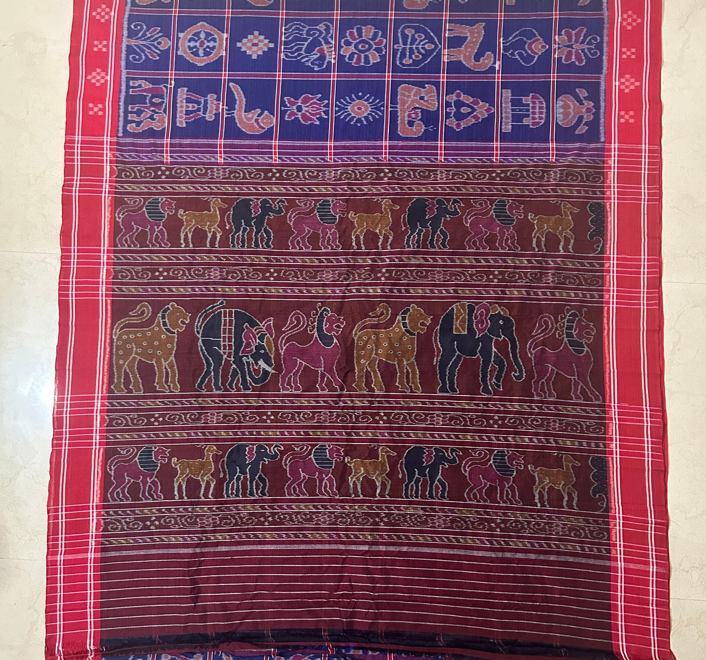 Odisha Maniabandha handloom Pure Cotton Saree with new unique design for Mother