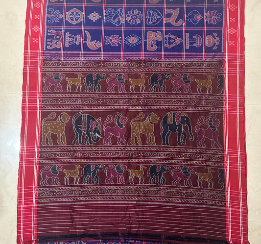 Odisha Maniabandha handloom Pure Cotton Saree with new unique design for Mother