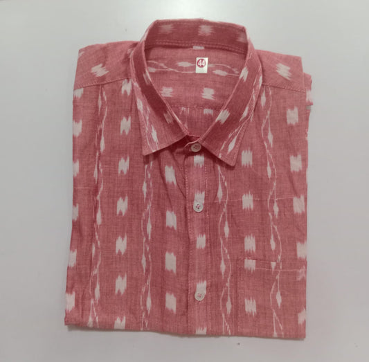 Odisha handloom Men's Shirt made on Pure Cotton Fabrics for Office and Colleges