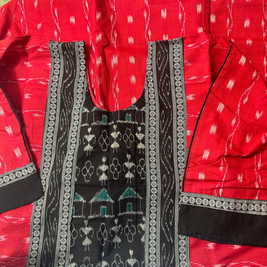 Buy Sambalpuri Readymade Anarkali Kurti | Odisha Handloom Cotton Ladies Kurti