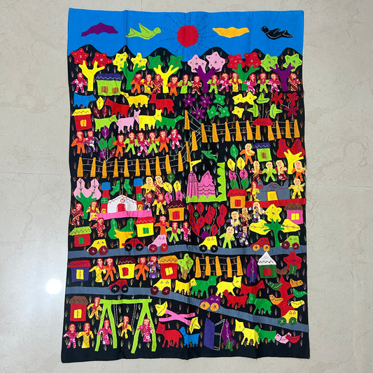 Odisha Handicraft Exclusive Pipili Applique Chandua for Office Decoration