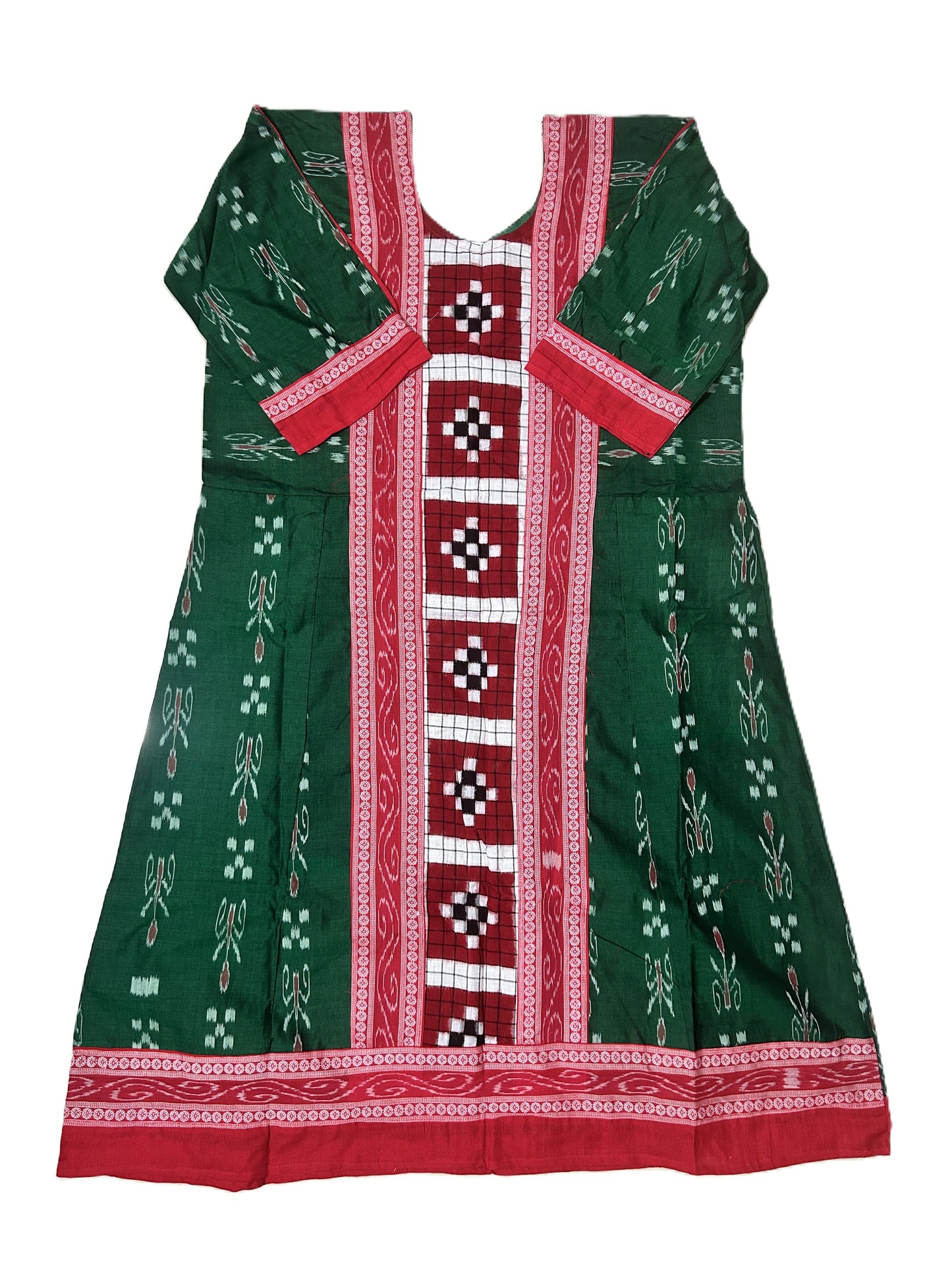 Odisha handloom Pure Sambalpuri Cotton Anarkali Kurti for Women