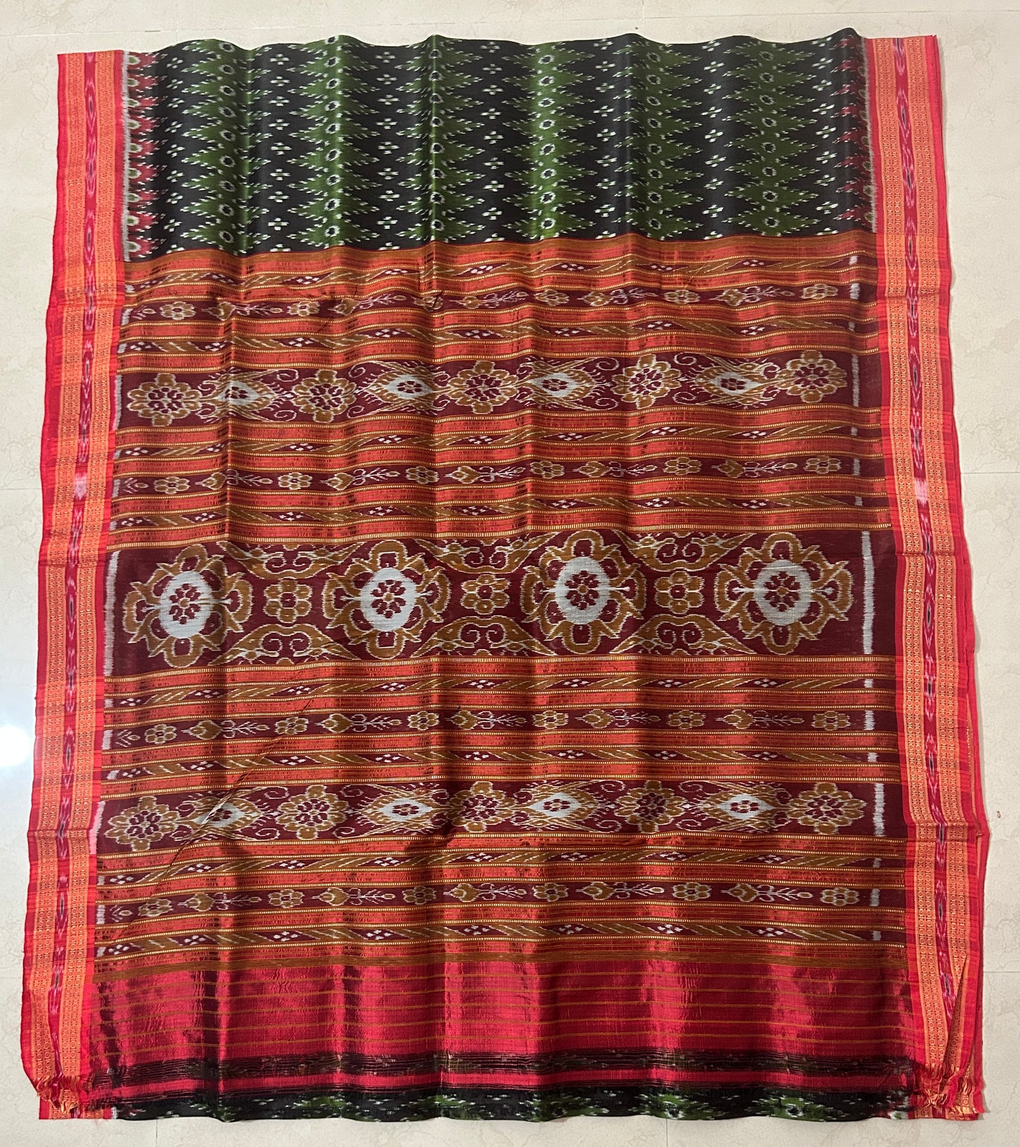 Odisha handloom exclusive authentic luxury silk khandua saree from nuapatna