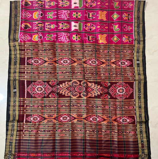 Odisha Handloom Nabakothi Pure Silk Nuapatna Pata Saree for Women at wedding