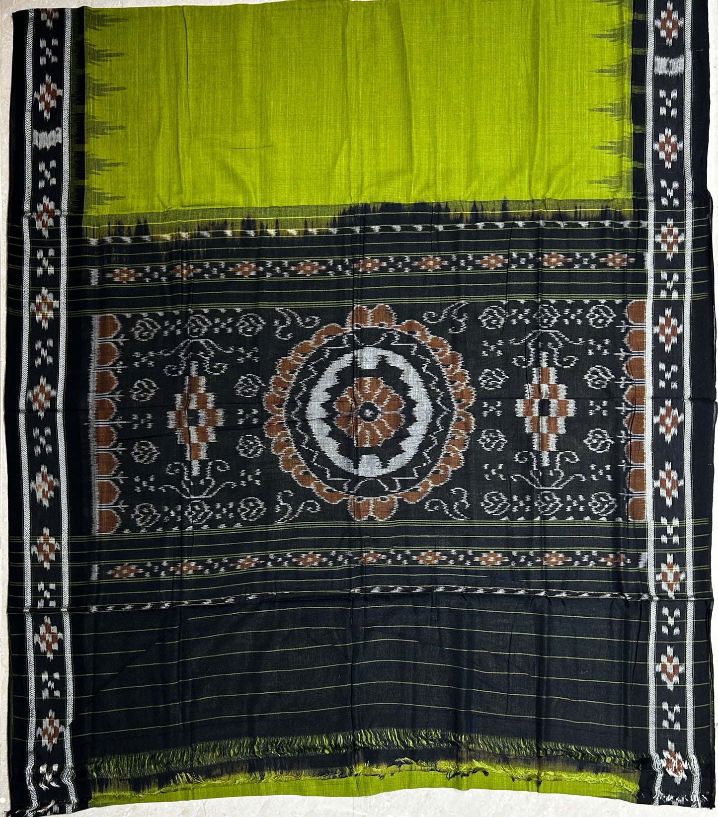 Odisha Handloom Sambalpuri Special Design Ikkat Nuapatna Cotton Saree