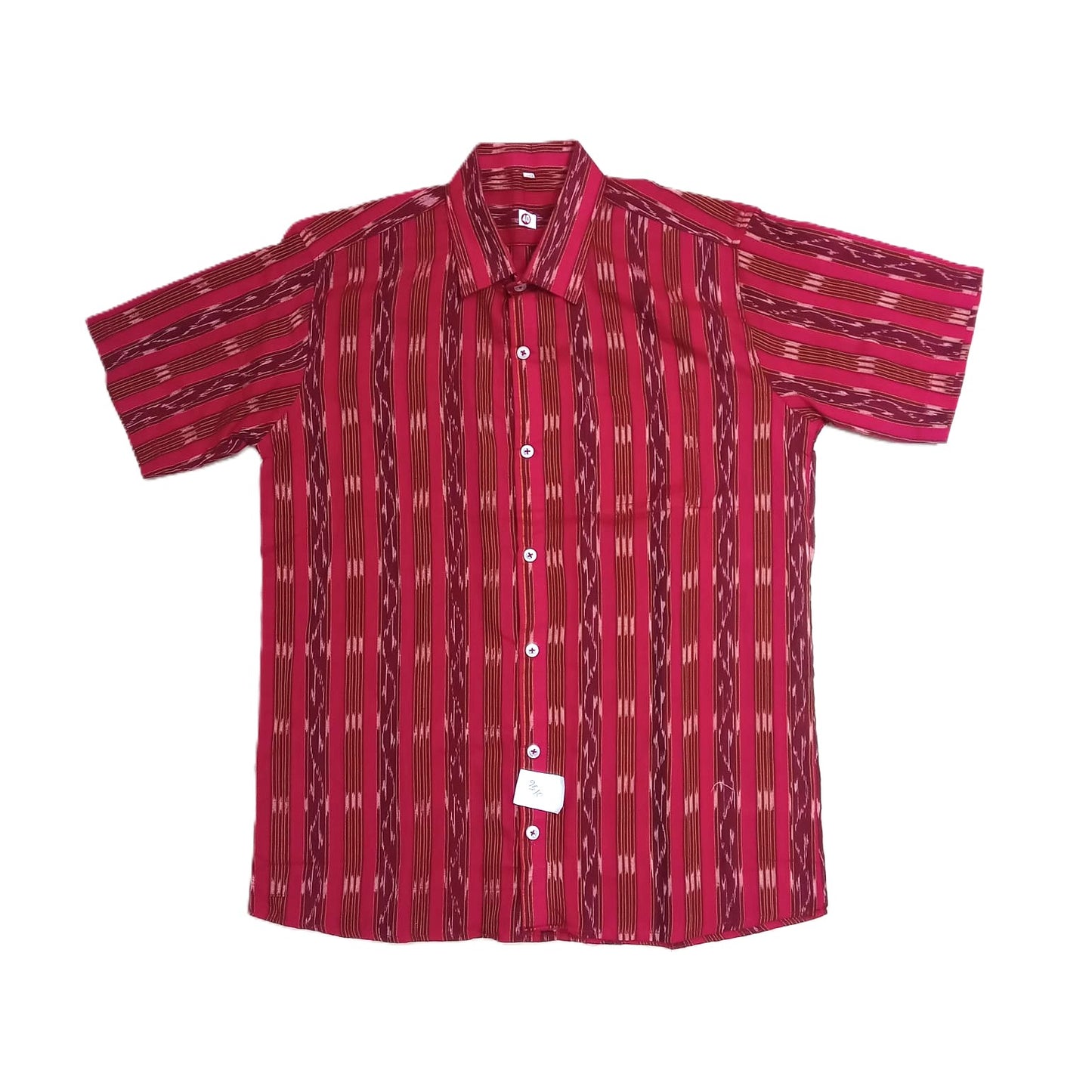 Buy Odisha Handloom cotton Nuapatna ikat design half shirt for boys | Online Shopping
