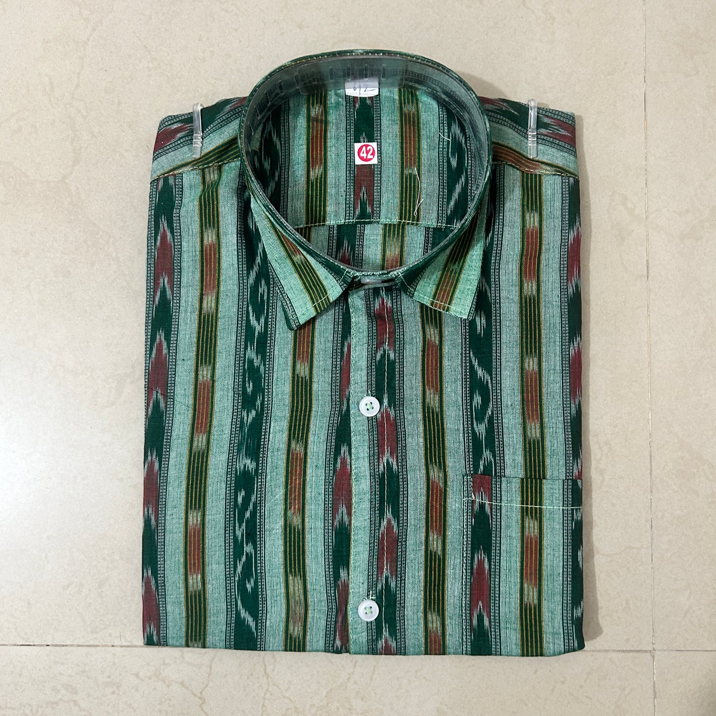 Odisha Handloom Maniabandha design readymade half cotton shirt for men