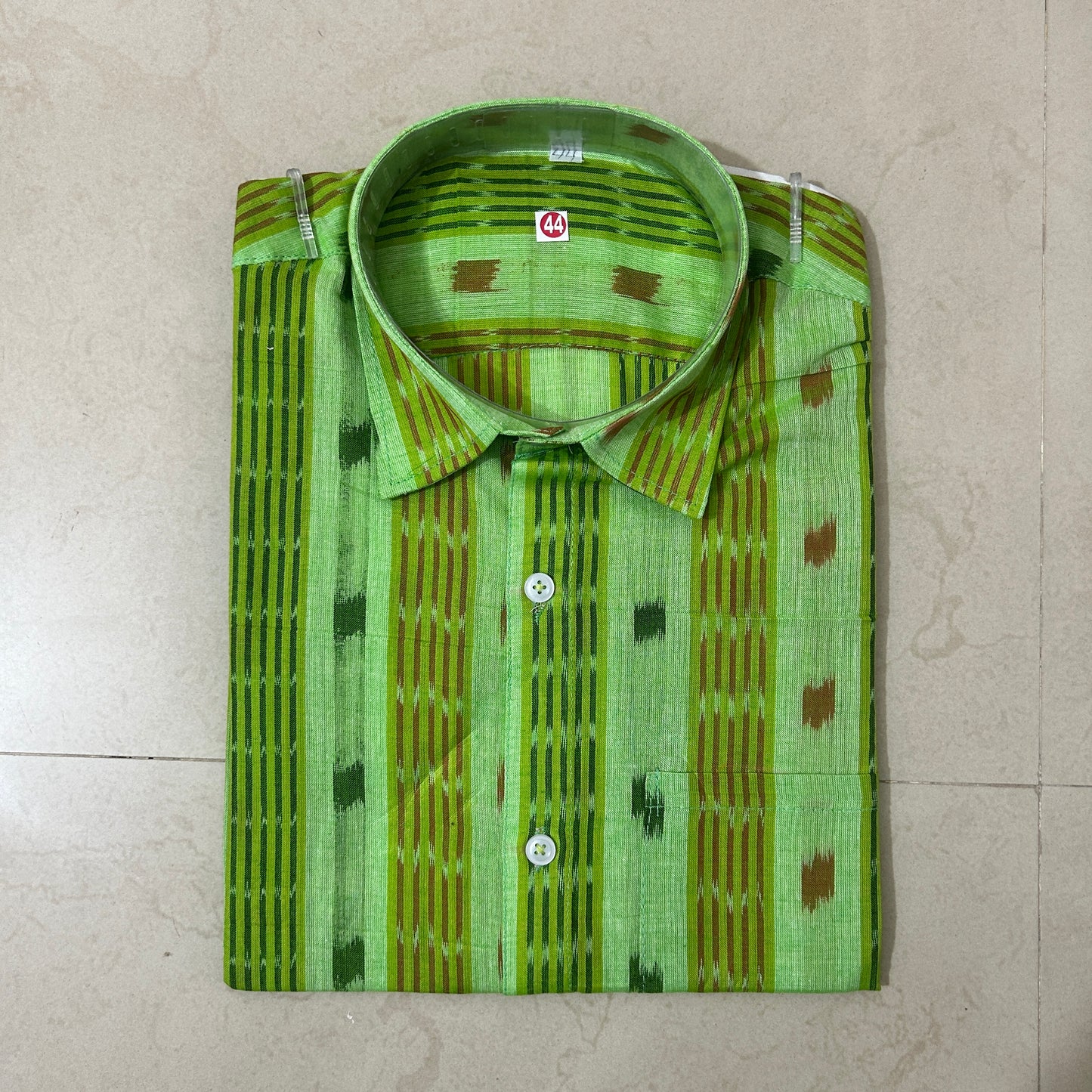Odisha famous 100% pure cotton bandha nuapatna handloom half shirt for men