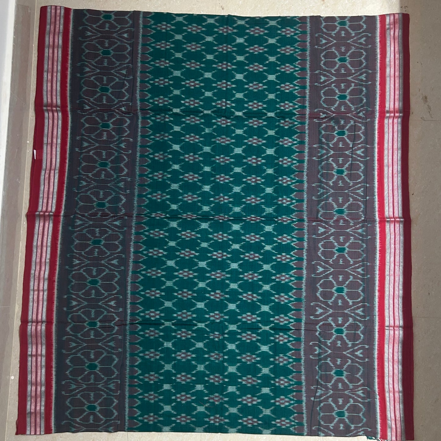 Special Design Odisha Handloom Maniabandha Cotton ikat Women's Saree