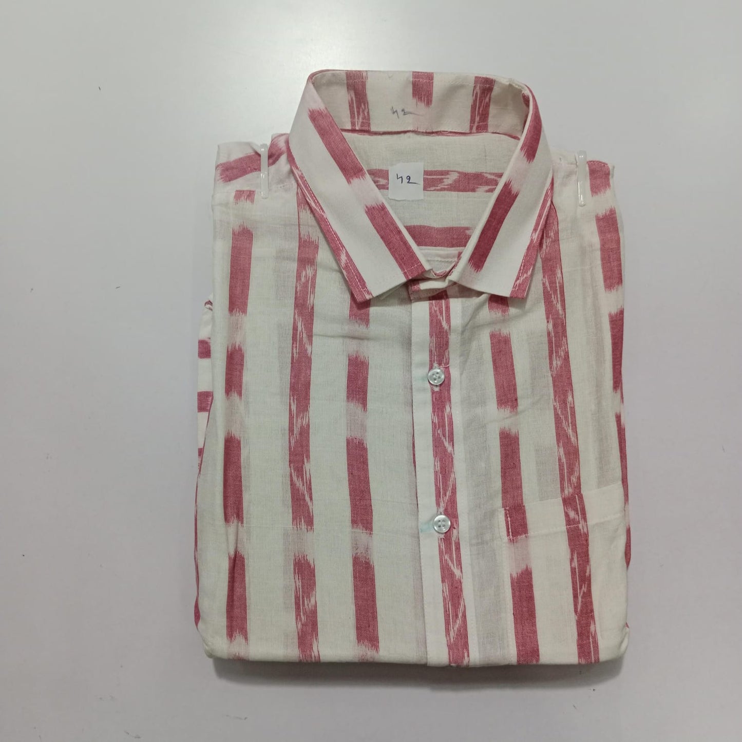 Odisha Handloom Pure Cotton Sambalpuri design ikat half shirt for Men