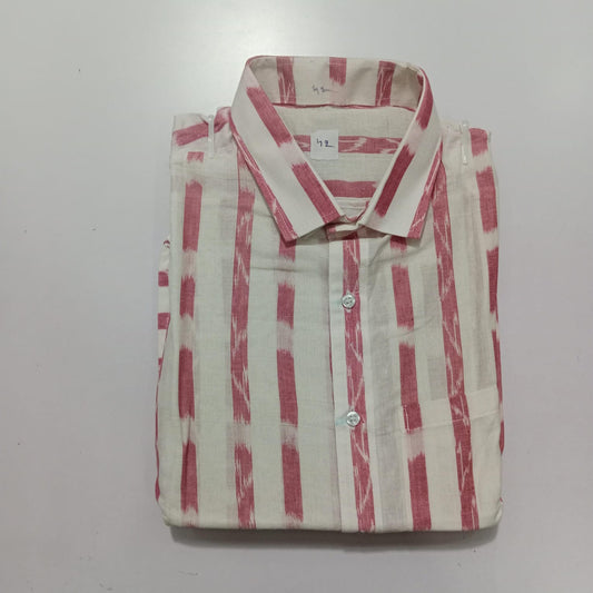 Odisha Handloom Pure Cotton Sambalpuri design ikat half shirt for Men