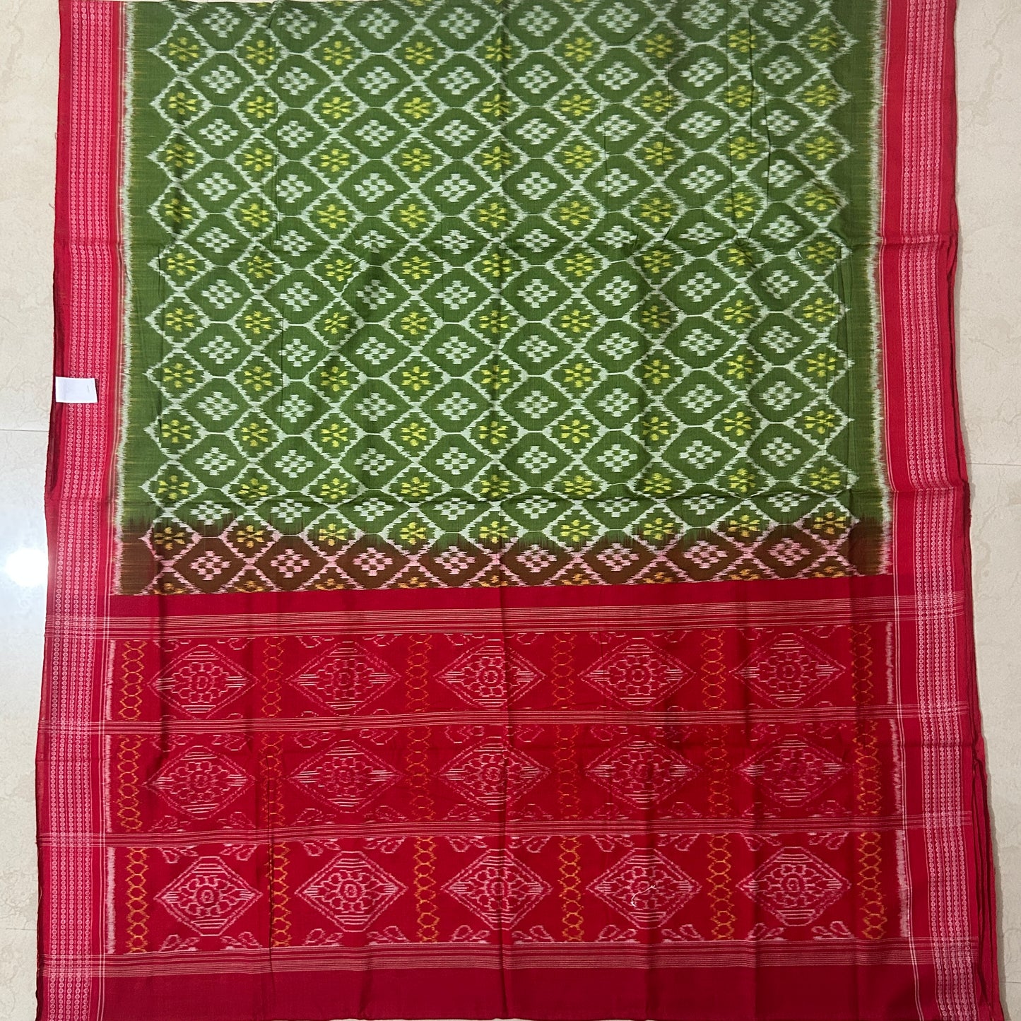 Buy Sambalpuri Ikat handloom Pure cotton multi color odisha bandha saree from Boudh
