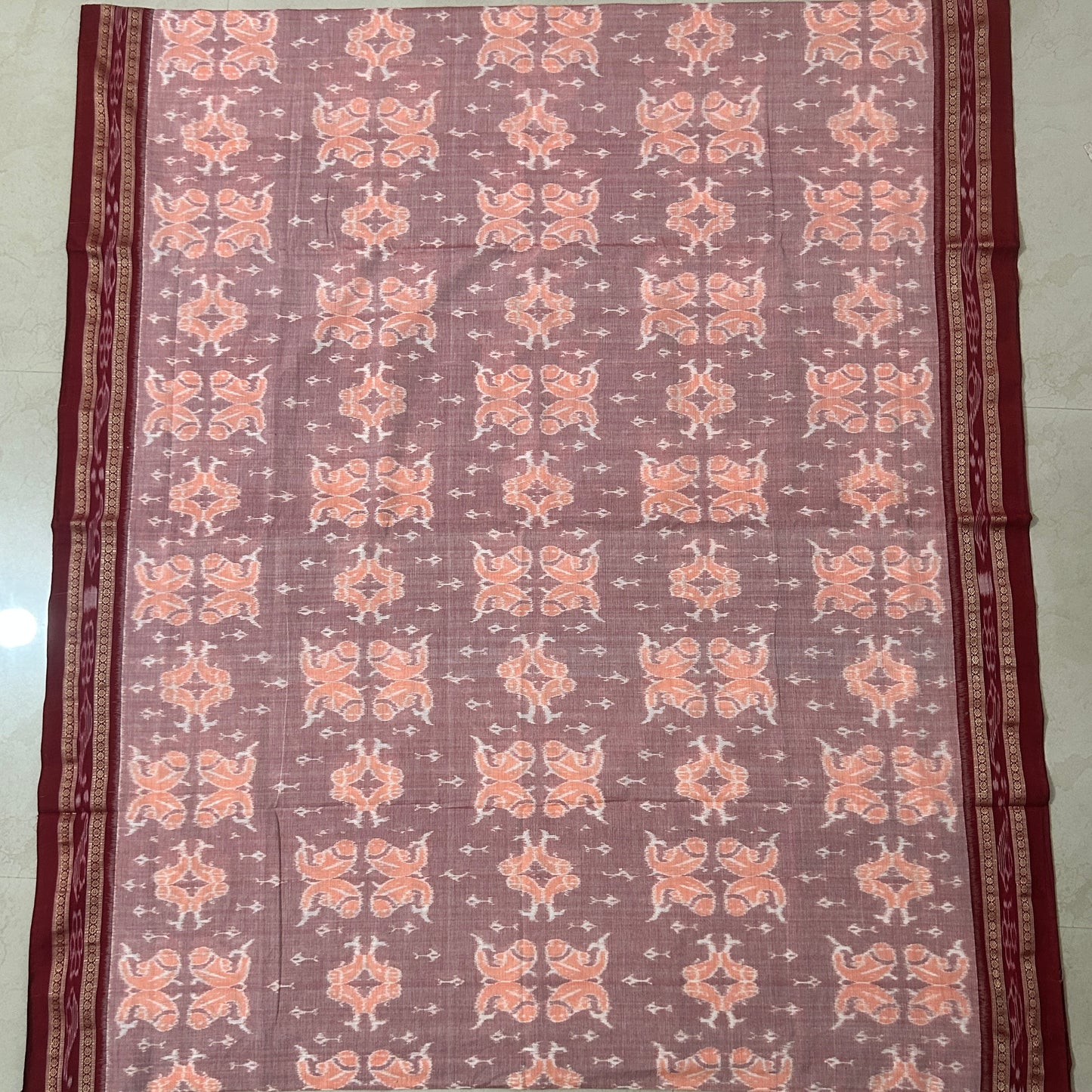 Odisha Handloom Pure Cotton Bomkai Saree for Mother's Gift from Boudh